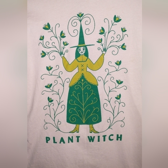 Plant Witch Witchy Halloween Y2K Forest Fairy Fairycore Hot Topic T Shirt Small - Picture 3 of 4